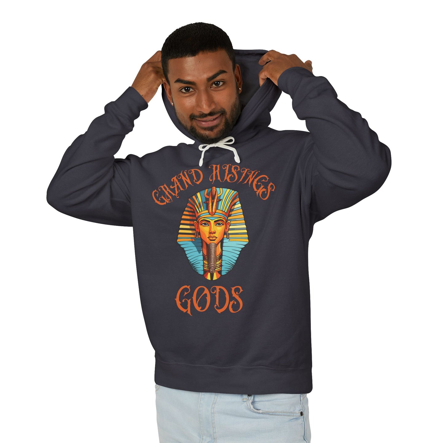 Grand Risings Gods Unisex Lightweight Hooded Sweatshirt - Spiritual & Stylish Hoodie for Everyday Wear