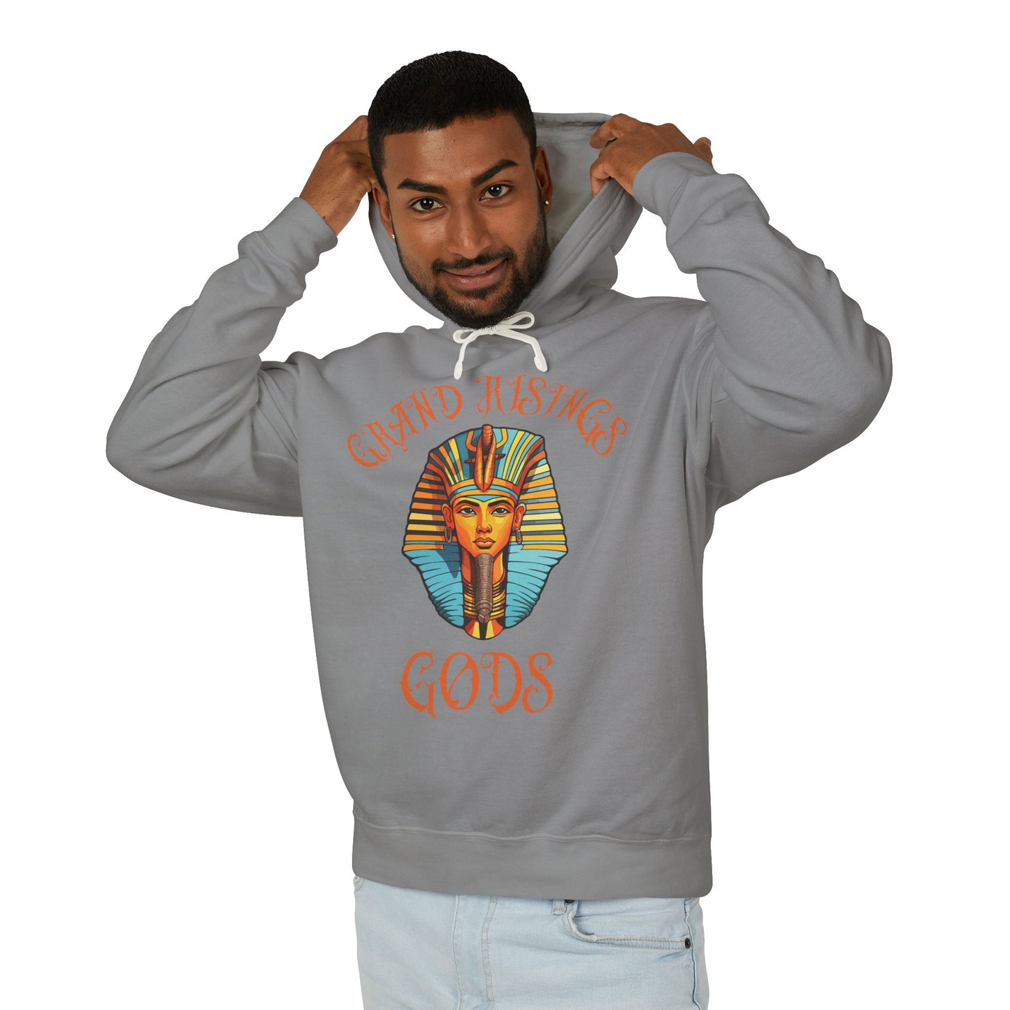 Grand Risings Gods Unisex Lightweight Hooded Sweatshirt - Spiritual & Stylish Hoodie for Everyday Wear