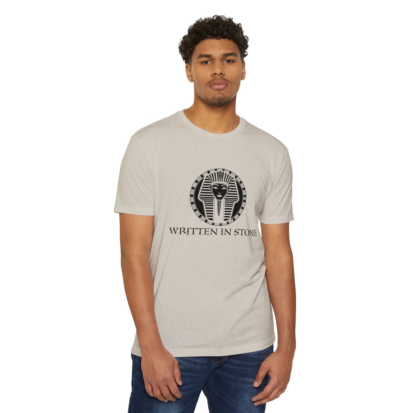 Egyptian Pharaoh Graphic Tee - 'Written in Stone' Unisex T-Shirt