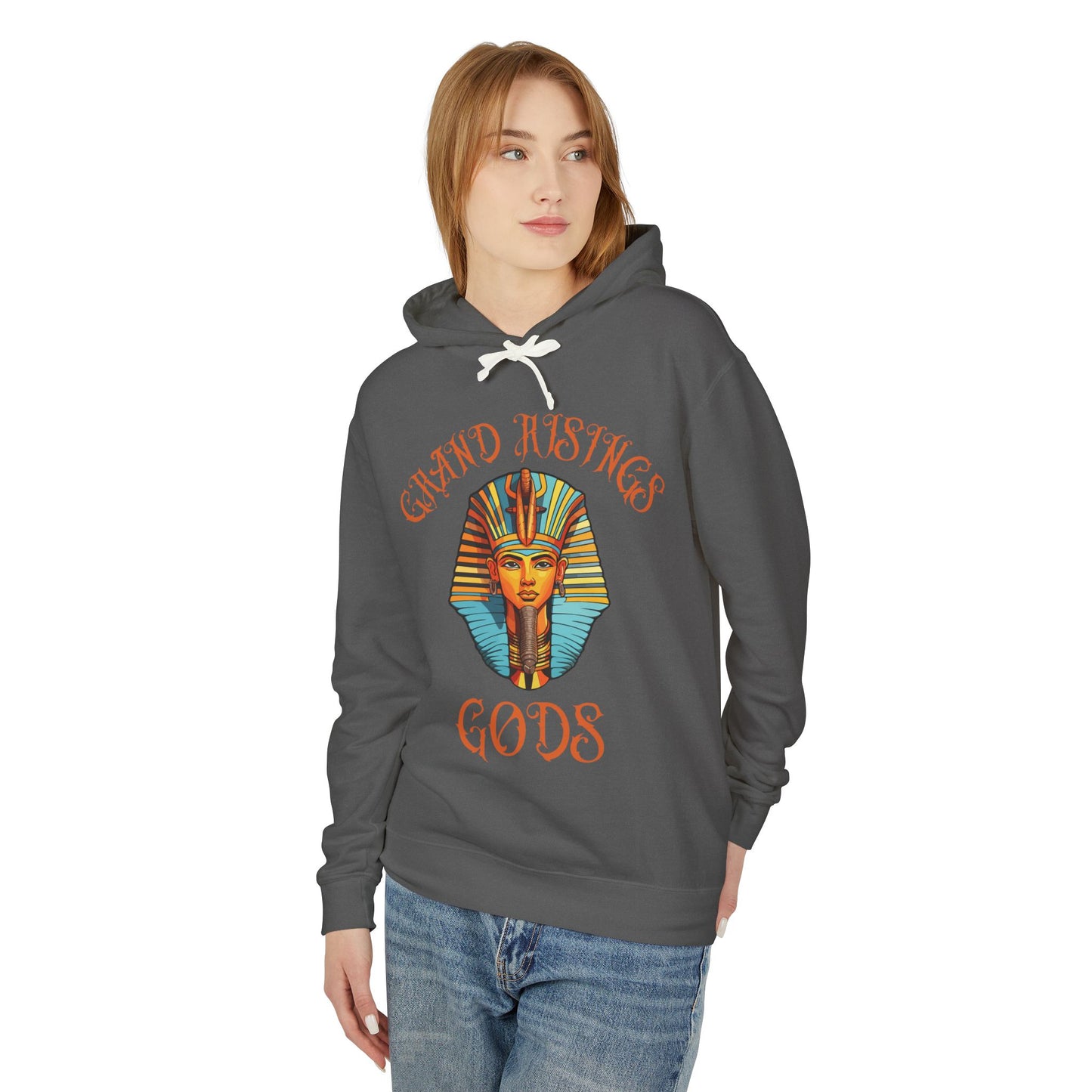 Grand Risings Gods Unisex Lightweight Hooded Sweatshirt - Spiritual & Stylish Hoodie for Everyday Wear