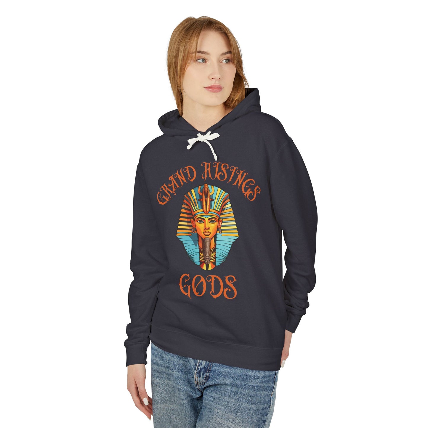 Grand Risings Gods Unisex Lightweight Hooded Sweatshirt - Spiritual & Stylish Hoodie for Everyday Wear