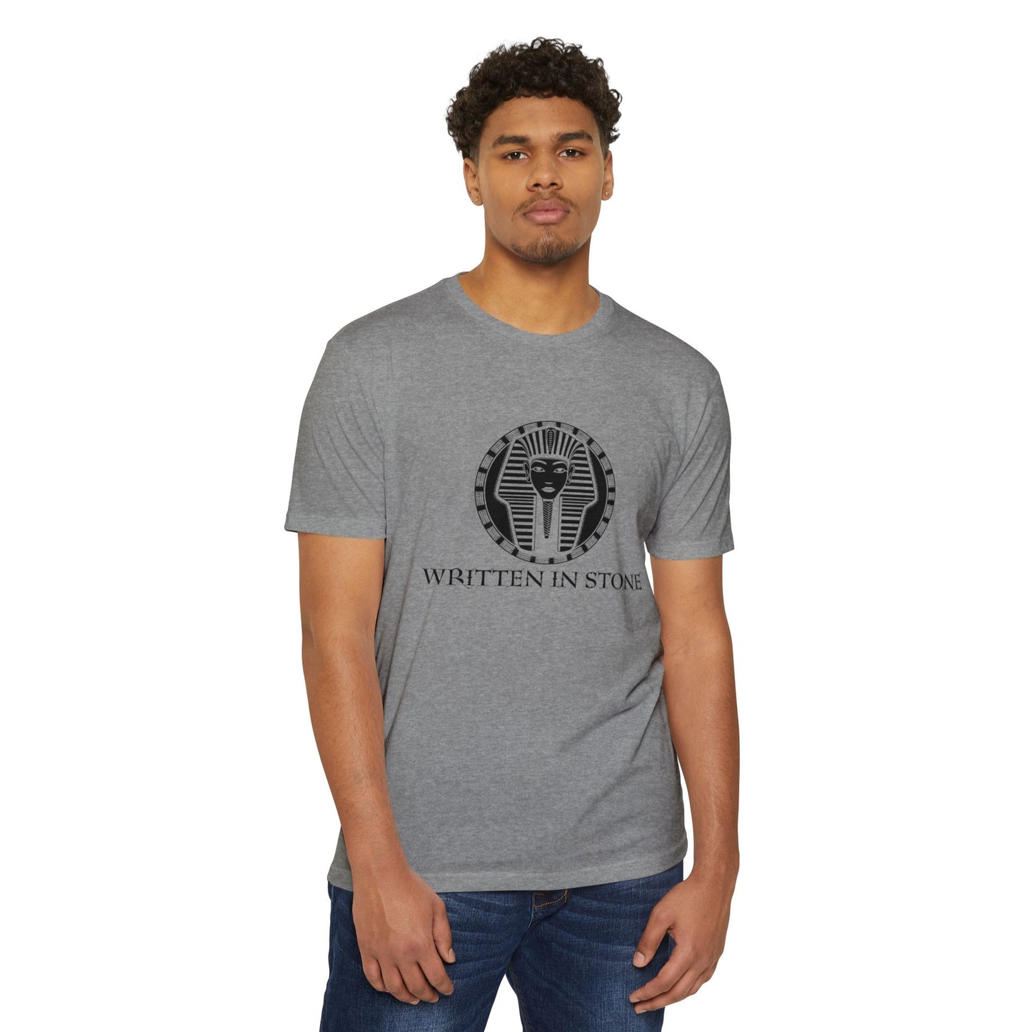 Egyptian Pharaoh Graphic Tee - 'Written in Stone' Unisex T-Shirt