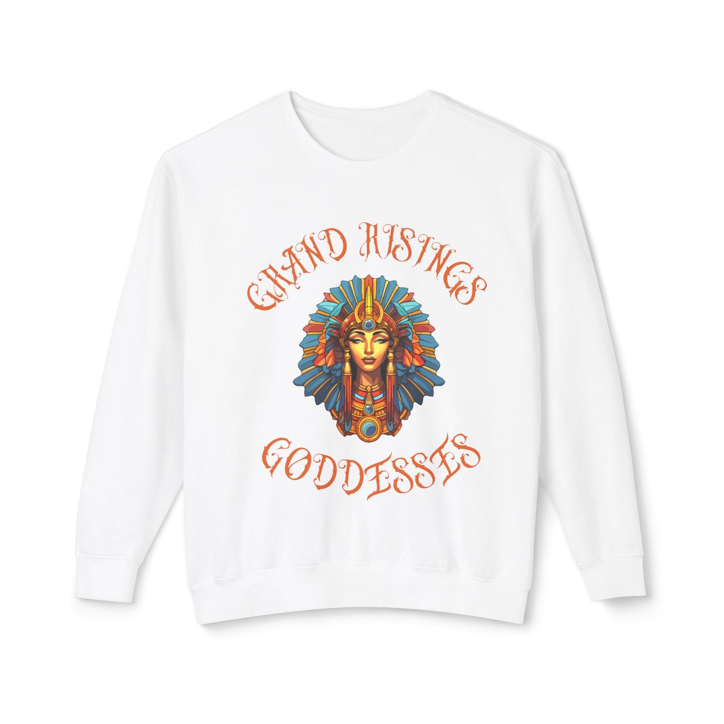 Unisex Lightweight Crewneck Sweatshirt - Grand Hustles Goddess Design