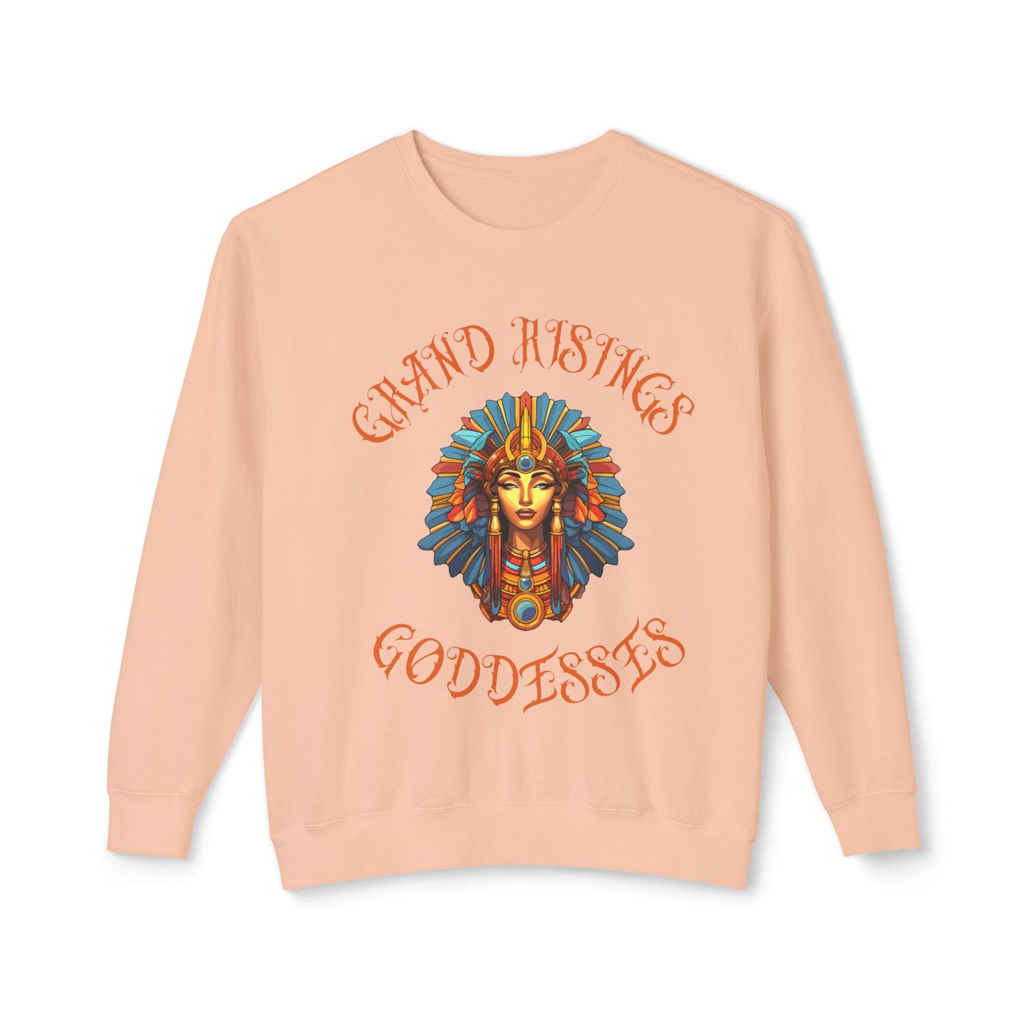 Unisex Lightweight Crewneck Sweatshirt - Grand Hustles Goddess Design