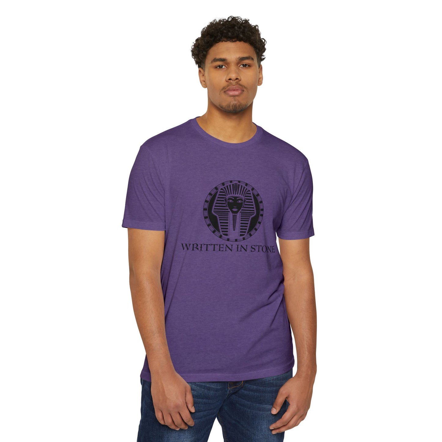 Egyptian Pharaoh Graphic Tee - 'Written in Stone' Unisex T-Shirt