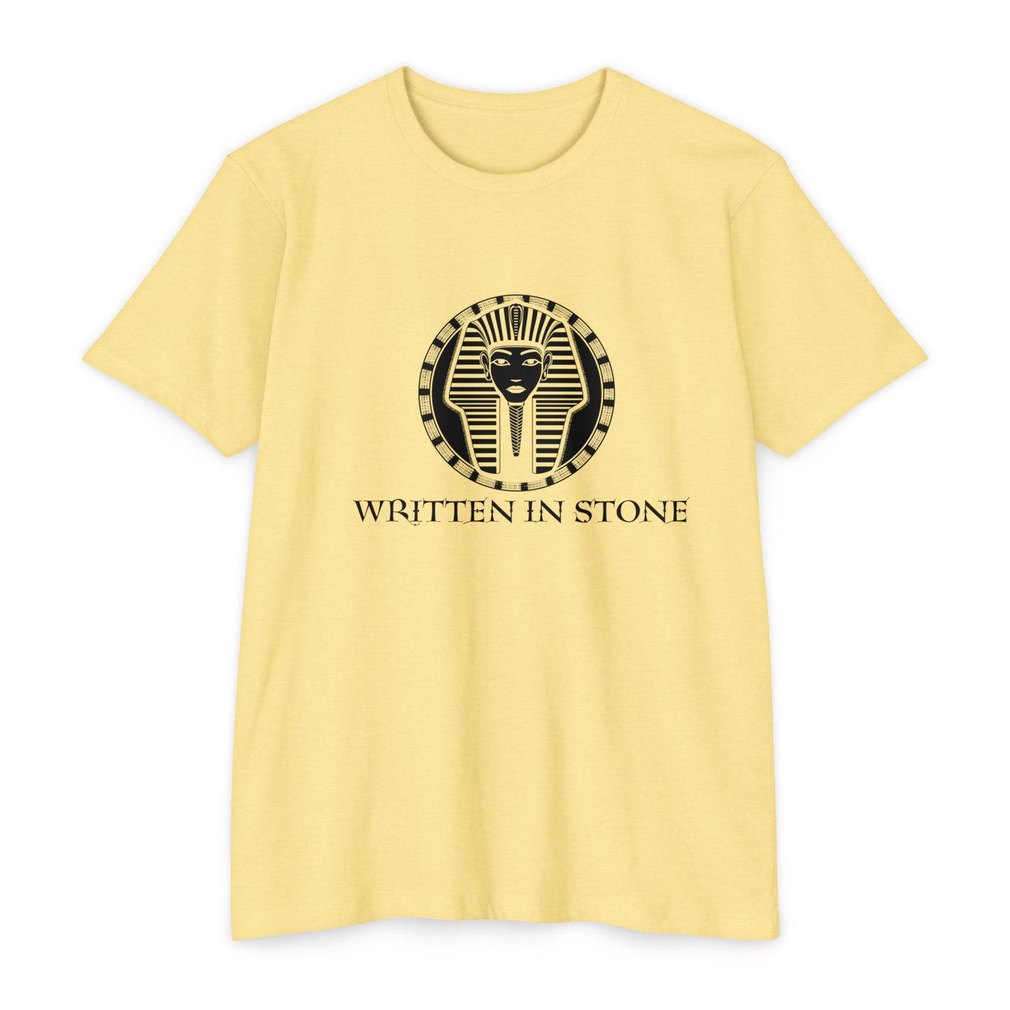 Egyptian Pharaoh Graphic Tee - 'Written in Stone' Unisex T-Shirt