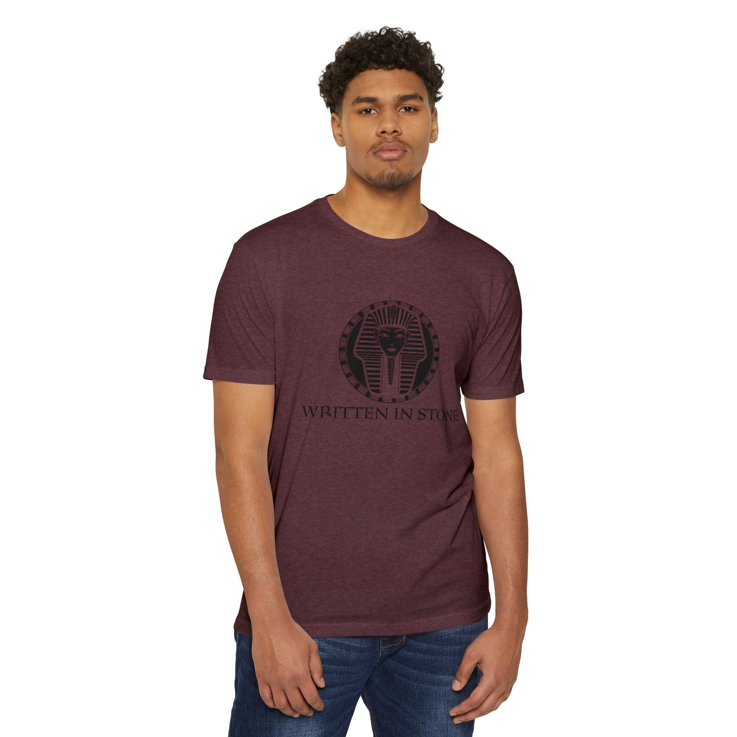 Egyptian Pharaoh Graphic Tee - 'Written in Stone' Unisex T-Shirt