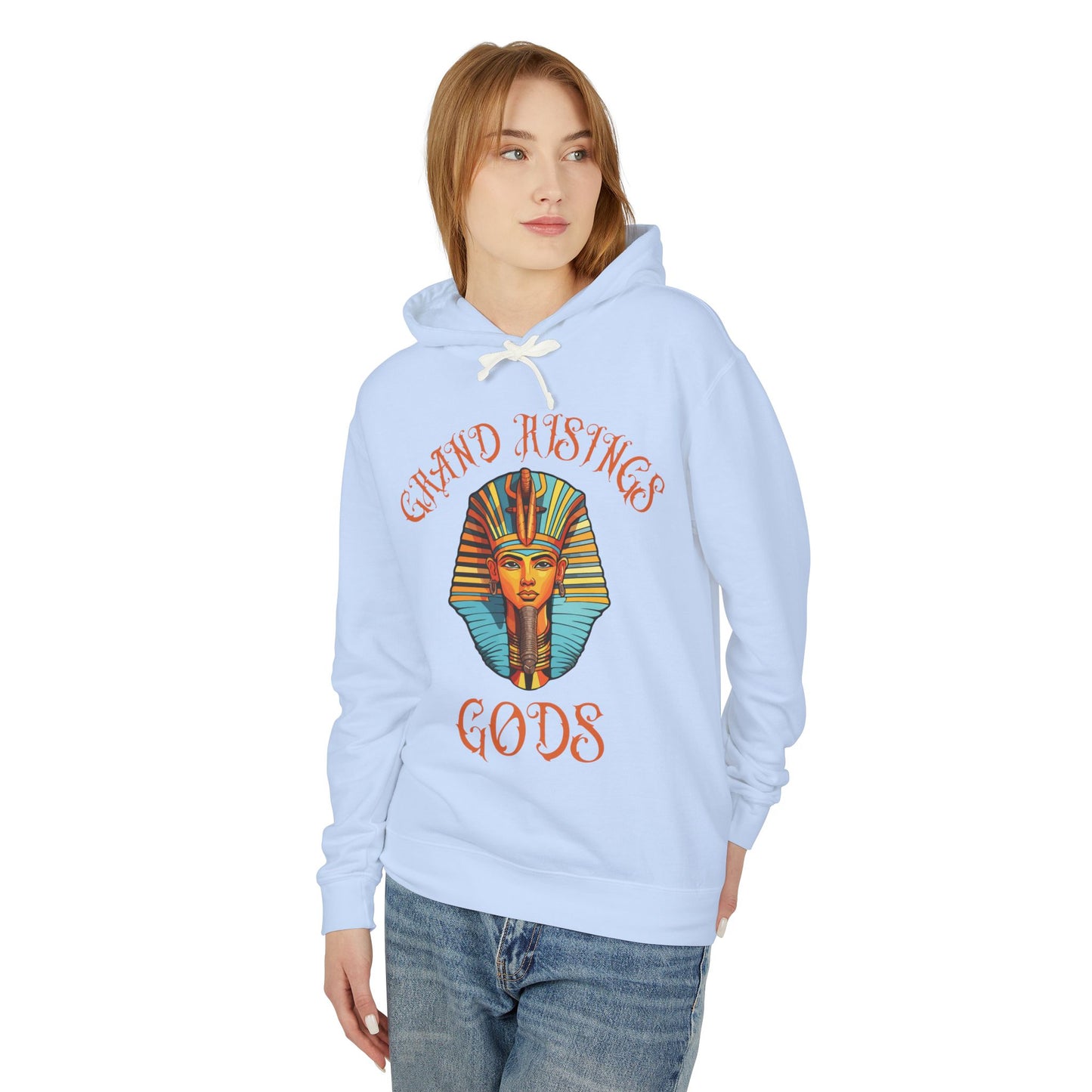 Grand Risings Gods Unisex Lightweight Hooded Sweatshirt - Spiritual & Stylish Hoodie for Everyday Wear