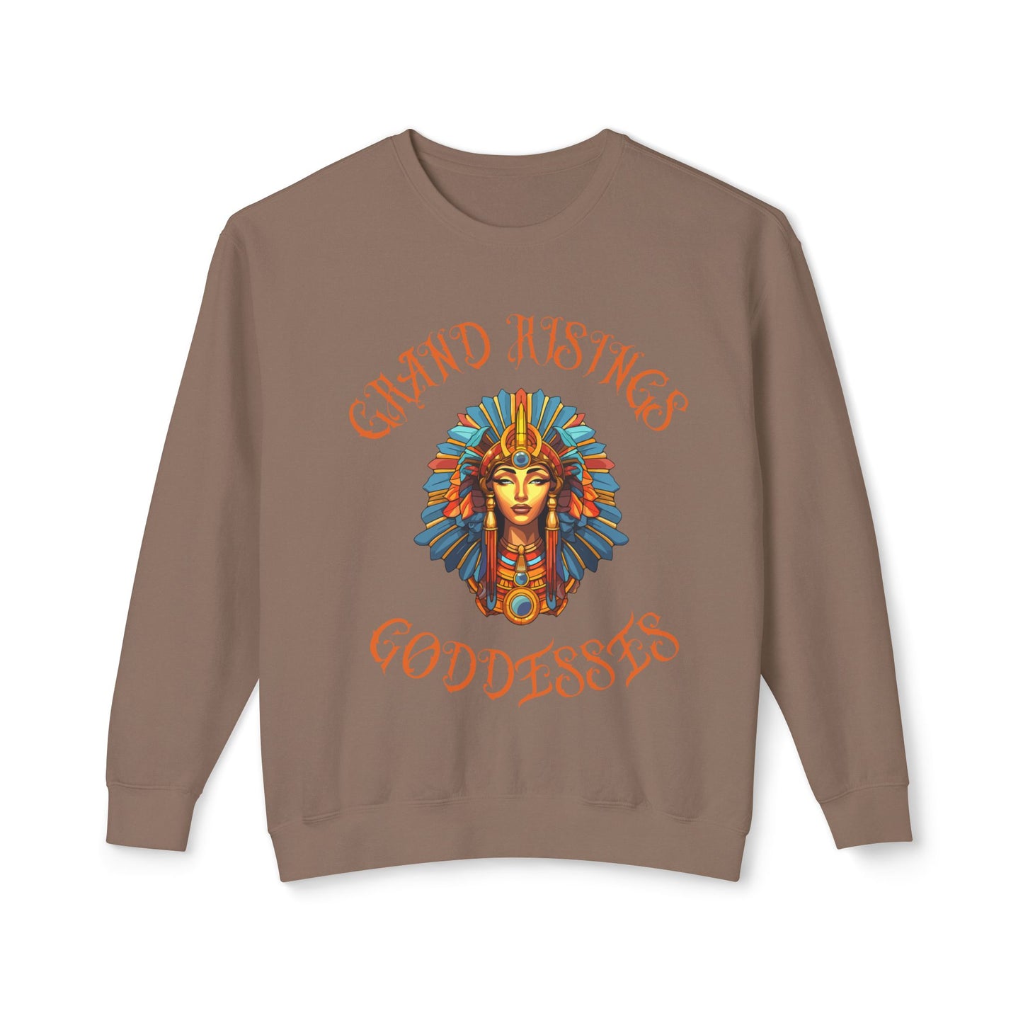 Unisex Lightweight Crewneck Sweatshirt - Grand Hustles Goddess Design