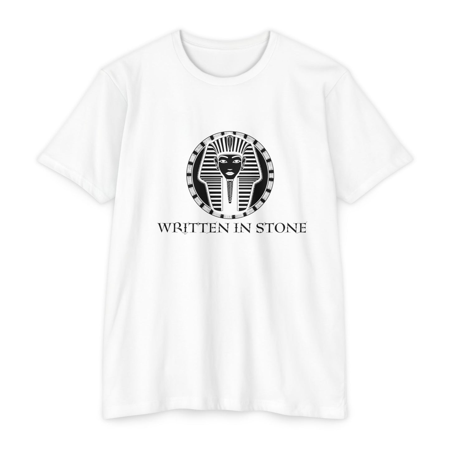 Egyptian Pharaoh Graphic Tee - 'Written in Stone' Unisex T-Shirt