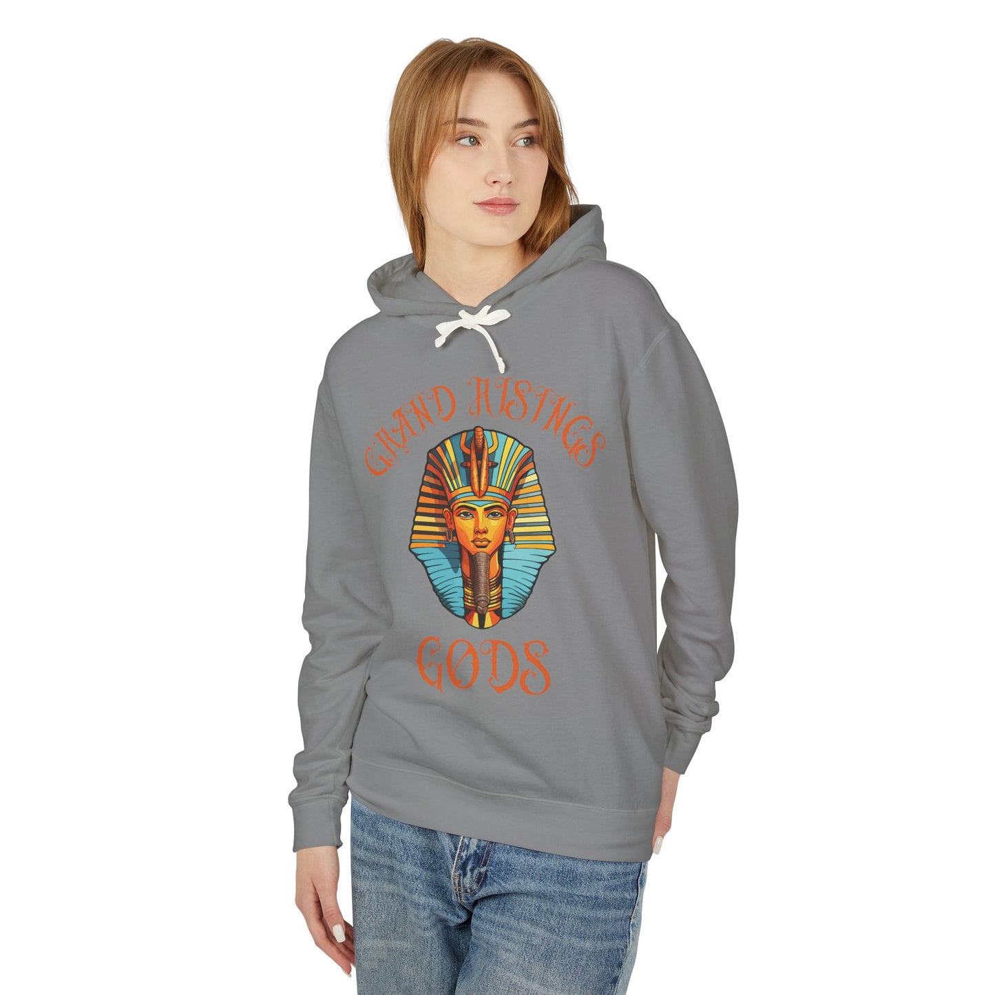 Grand Risings Gods Unisex Lightweight Hooded Sweatshirt - Spiritual & Stylish Hoodie for Everyday Wear