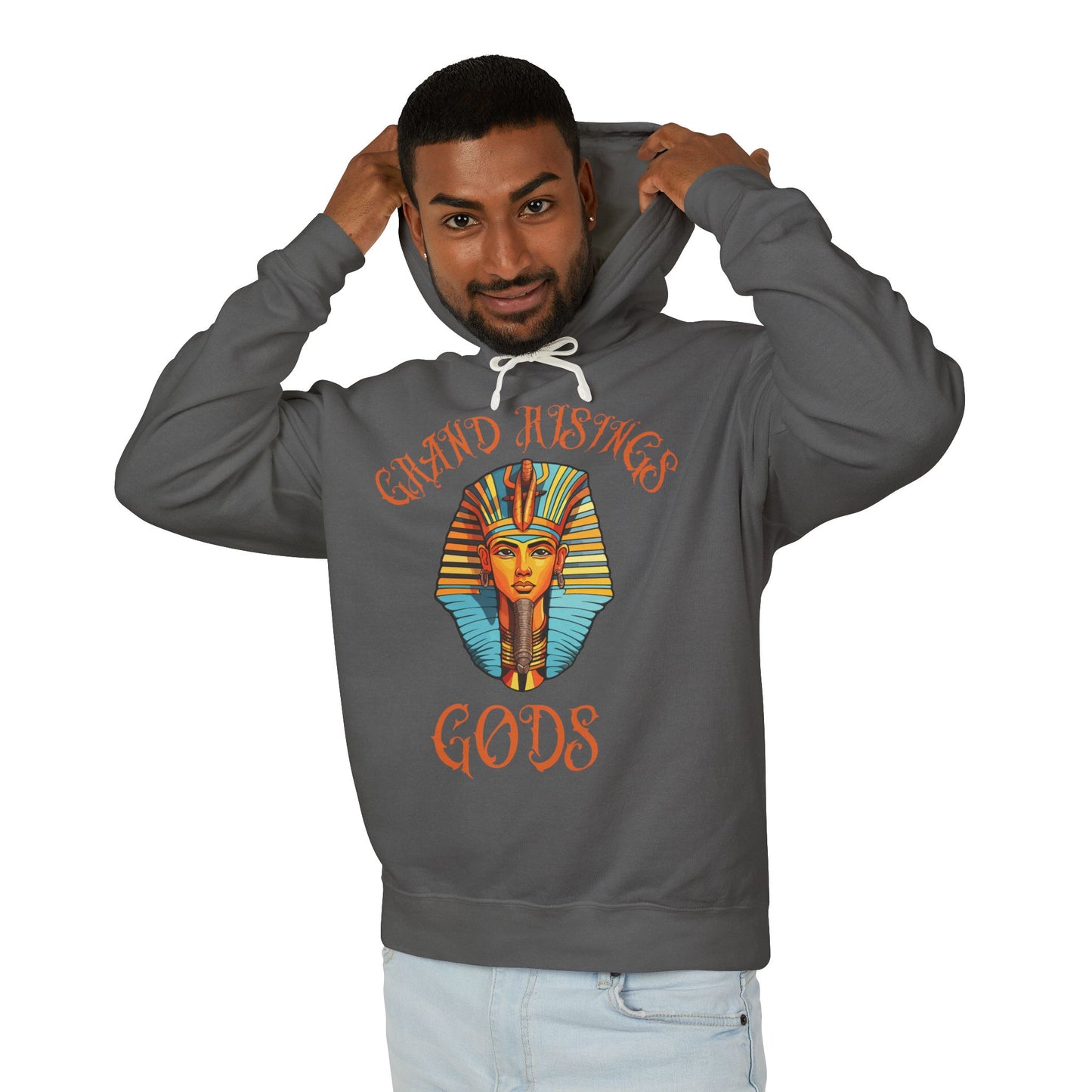 Grand Risings Gods Unisex Lightweight Hooded Sweatshirt - Spiritual & Stylish Hoodie for Everyday Wear