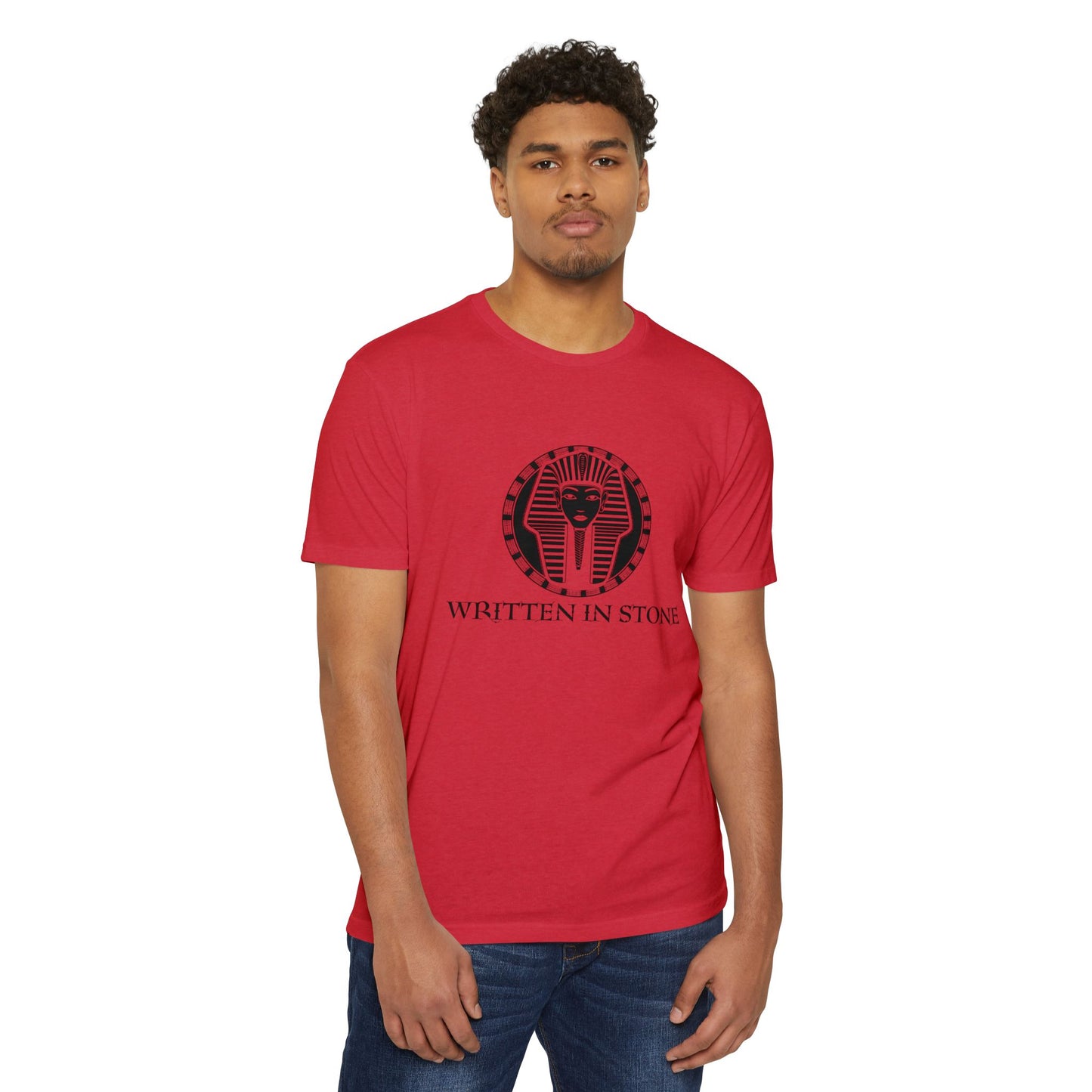 Egyptian Pharaoh Graphic Tee - 'Written in Stone' Unisex T-Shirt