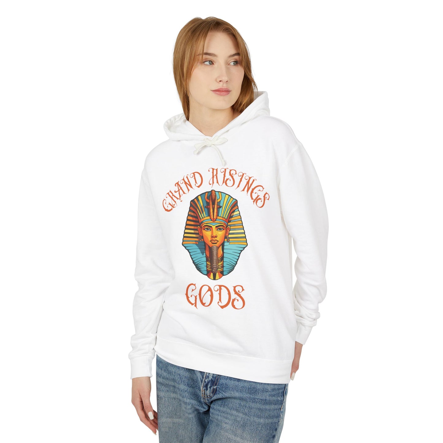 Grand Risings Gods Unisex Lightweight Hooded Sweatshirt - Spiritual & Stylish Hoodie for Everyday Wear